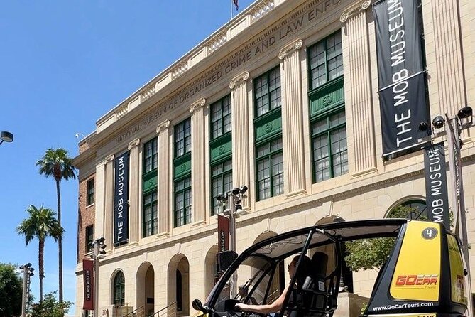 2 Hour Mob History Tour in Talking GoCar with Mob Museum Entry - Circa Resort and the Las Vegas Club site: how the city keeps rewriting itself