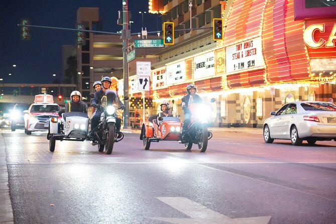 2-Hour Private Tour of Las Vegas by Night on a Sidecar - Pickup that respects your time: choose your Vegas pickup points
