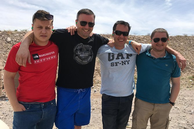 4 Gun Desert Shooting Adventure with Lunch - The Four-Gun Lineup: Glock, MP59, UZI, and the .50 Cal Barrett