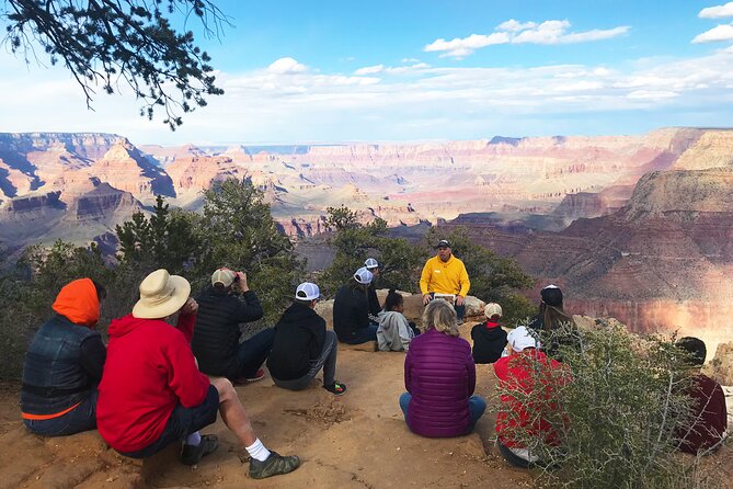 4-Hour Biblical Creation + Sunset Tour • Grand Canyon National Park South Rim - Moran Point sunset finale: blankets, patience, and the end of the story