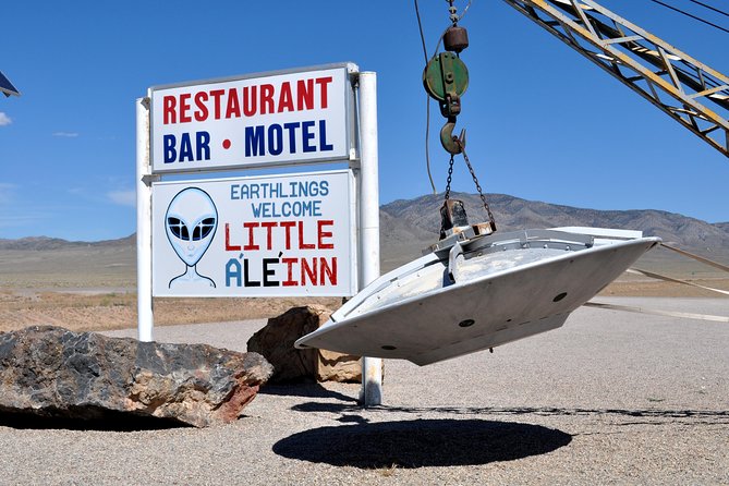 Area 51 Day Tour from Las Vegas with Alien and UFO Hotspots - Janet Airlines at Harry Reid International Airport: the mystery starter