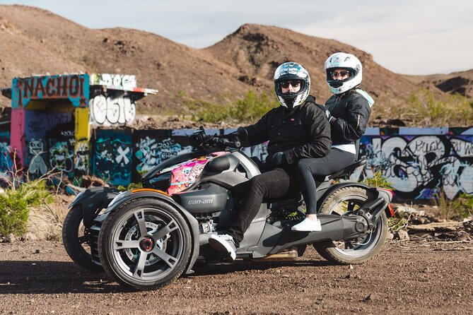 Couples Private Guided Red Rock Canyon Tour On A CanAm Trike - Bluetooth helmet audio, chargers, and the comfort upgrades you’ll notice