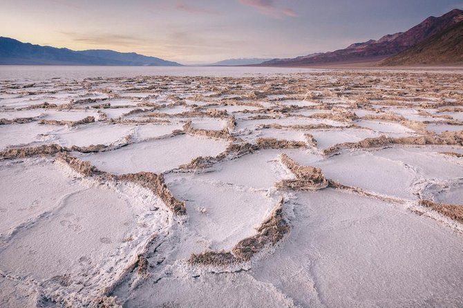 Death Valley Sunset and Stargazing Tour from Las Vegas - Badwater Basin and the Sea Level sign: the lowest point in North America