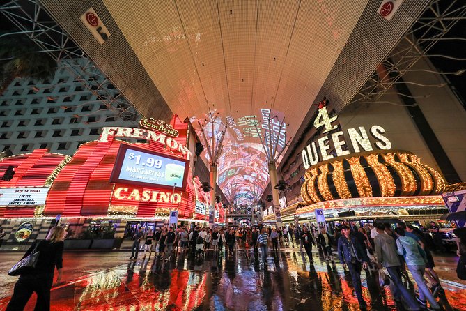 Downtown Las Vegas Nighttime Walking Tour - Stop 1: Fremont Street Experience and the Glitter Gulch storyline
