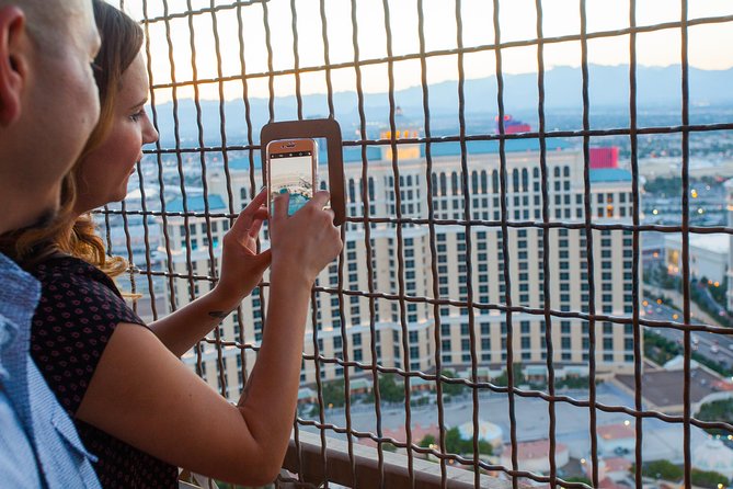 Eiffel Tower Viewing Deck Admission Ticket at Paris Las Vegas - Eiffel Tower Views vs Photo Reality: Safety Fencing and How to Shoot