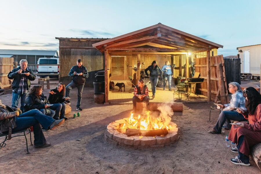 From Las Vegas: Desert Sunset Horseback Ride with BBQ Dinner - Campfire BBQ Dinner: Cowboy Classics, Real Dessert, and Plenty of Filling Food