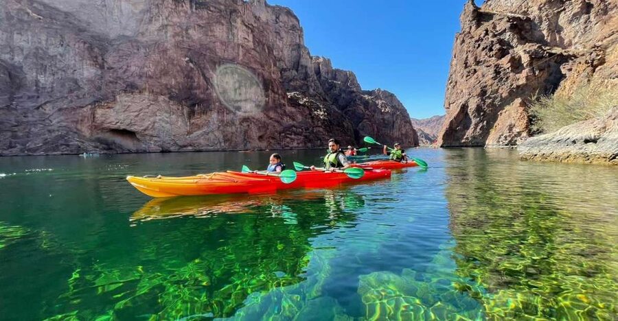 From Las Vegas: Emerald Cave Guided Kayak Tour with Shuttle - Key moments