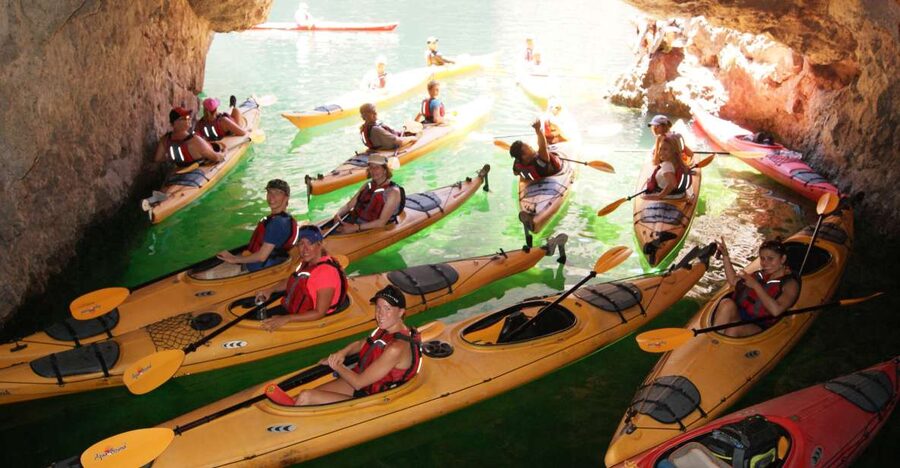 From Las Vegas: Emerald Cave Kayak Tour with Shuttle Pickup - A short hike with big views and area history