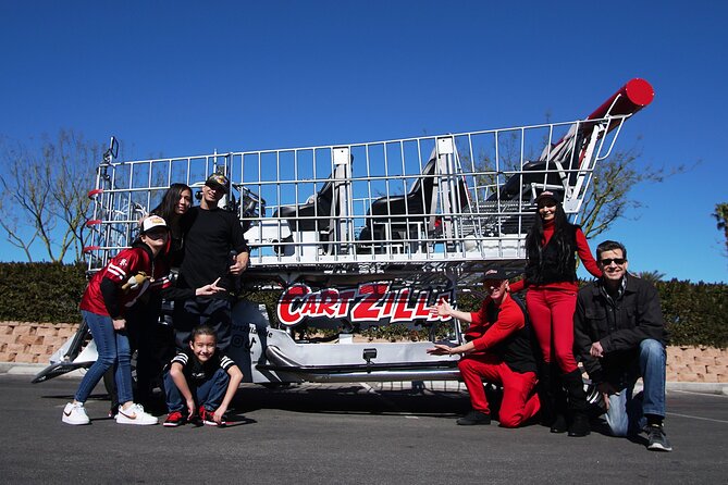 Giant Shopping Cart Limo Ride in Las Vegas - The cart: open-air fun with comfort upgrades