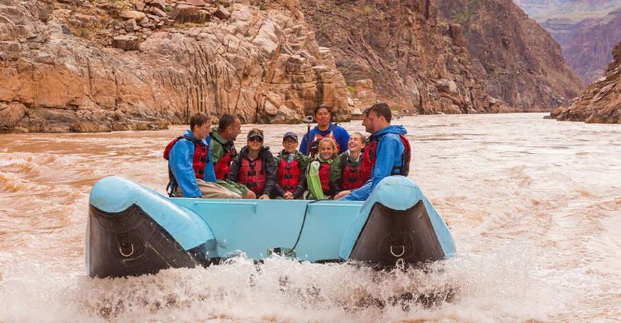 Grand Canyon Full-Day Whitewater Rafting from Las Vegas - Lunch by the Travertine Mineral Spring Waterfalls, Plus a Rope Stair Climb