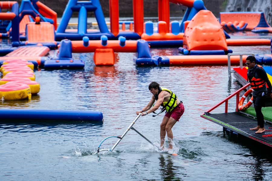 Grand Canyon Water Park Ticket - The 400-meter double zipline: one included run, make it count