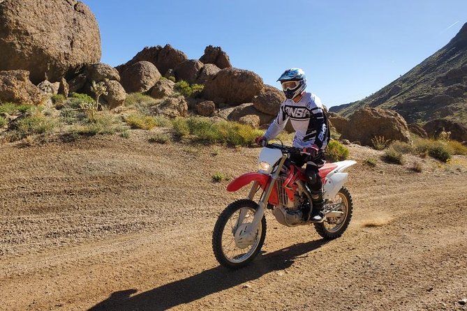 Hidden Valley and Primm Extreme Dirt Bike Tour from Las Vegas - Gear and safety rules that affect your comfort
