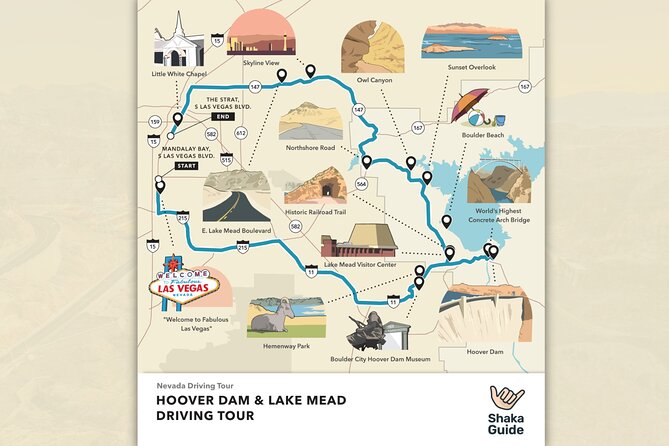 Hoover Dam and Lake Mead Self-Guided Audio Tour - The best way to think about the route