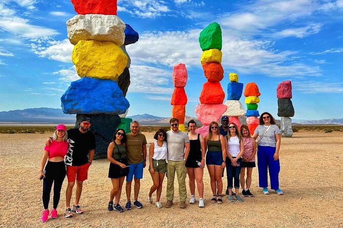 Hoover Dam Walk-On-Top Tour w/ Seven Magic Mountains & Vegas Sign - Vegas sign plus Seven Magic Mountains: worth doing early