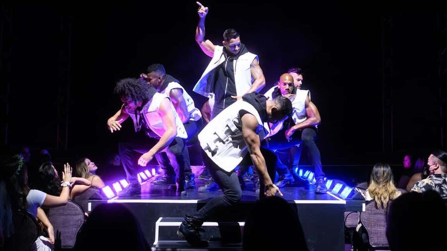 Las Vegas: Chippendales Show at Planet Hollywood - The multimedia spectacle: how the staging keeps momentum high