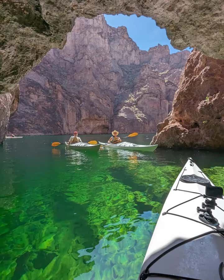 Las Vegas: Emerald Cave Kayak Tour with Photos - The short walk to a scenic view and a historic landmark
