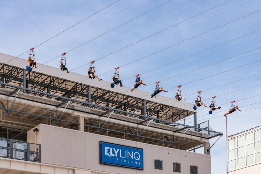 Las Vegas: FLY LINQ Zipline Ticket - Seated or superhero: picking your vibe before you go