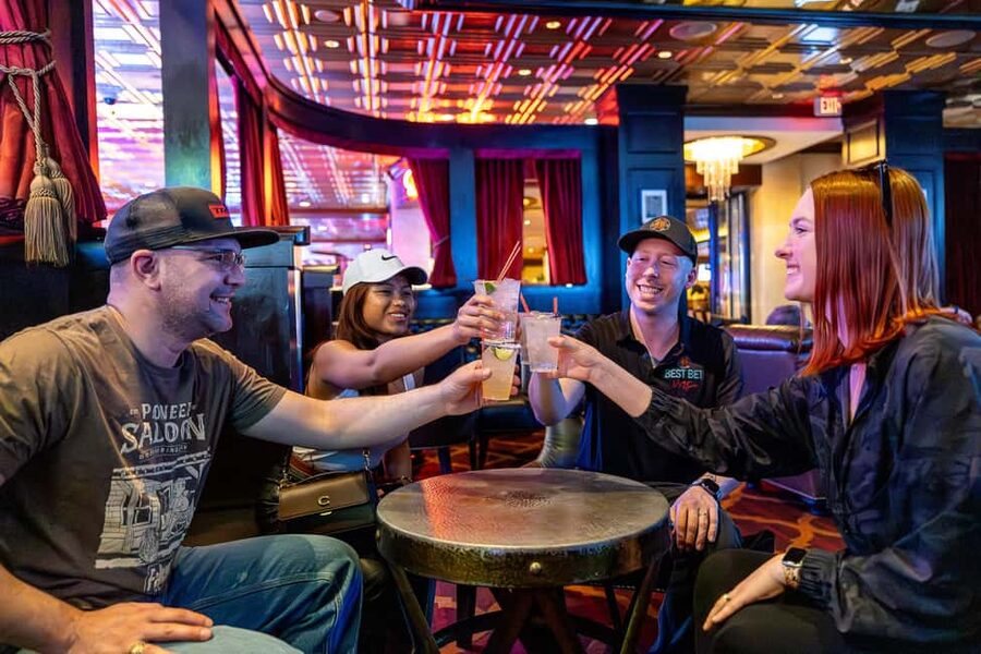 Las Vegas: Fremont Experience Guided Walking Tour & Drinks - Fremont Street Experience sights you’ll pass in a real walking line