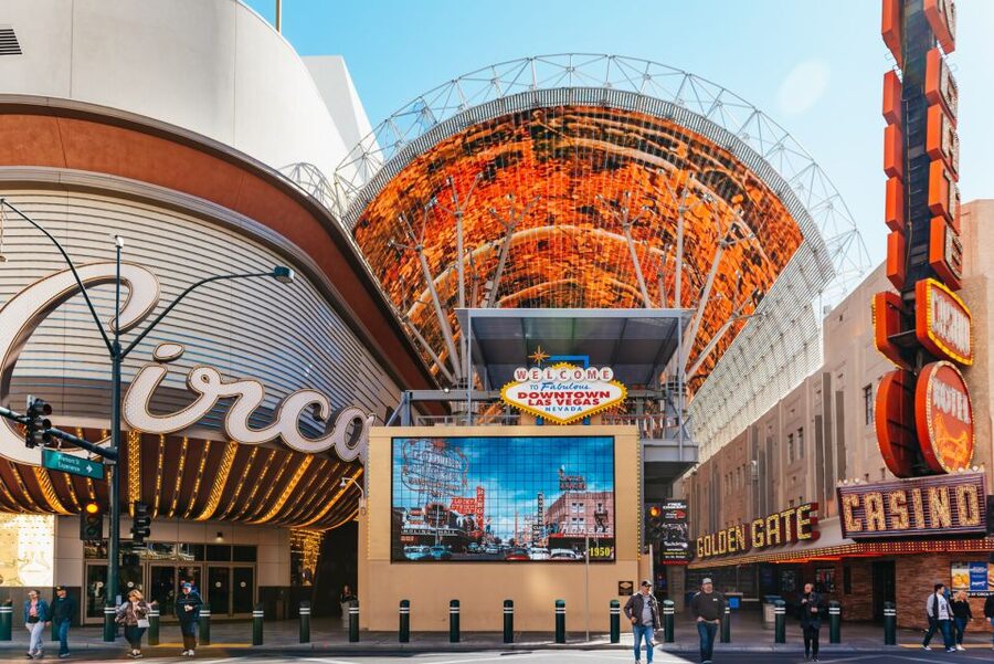 Las Vegas: Fremont Street Walking Tour - Downtown Container Park: recycled materials, real people-watching