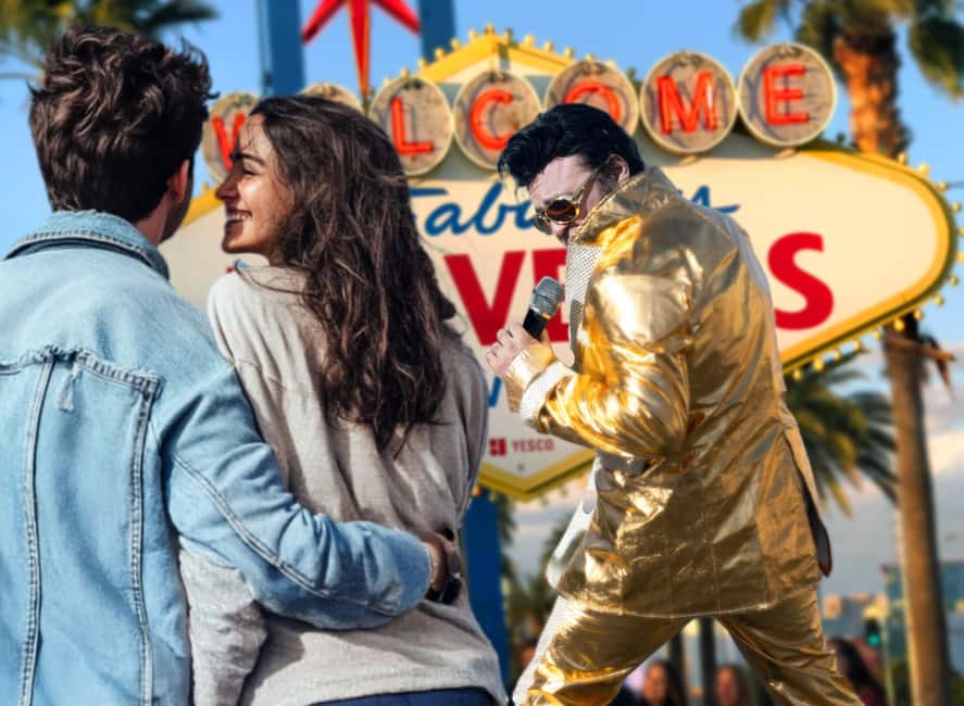 Las Vegas: Gold Elvis Vow Renewal or Wedding at Welcome Sign - Welcome to the Sign: Why This 45-Minute Elvis Moment Works