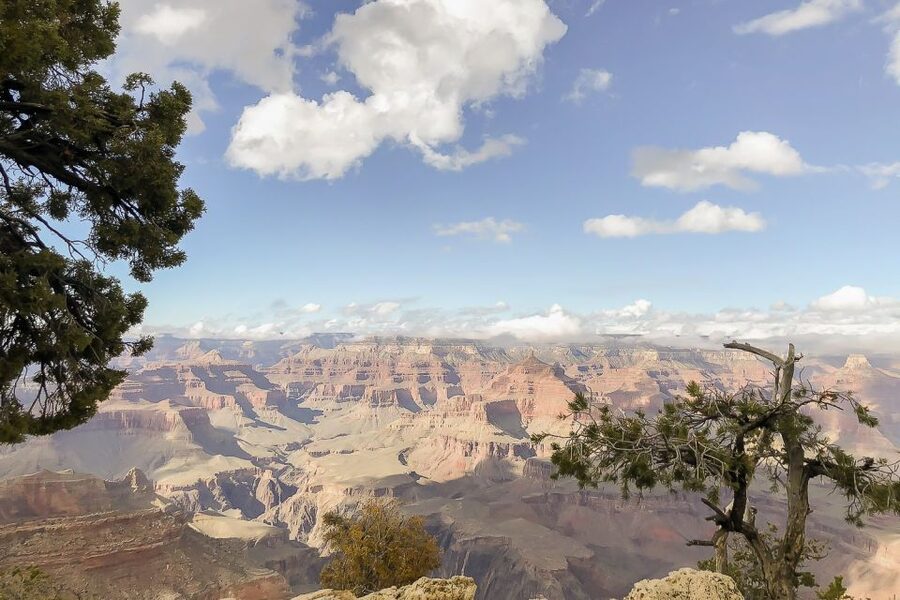 Las Vegas: Grand Canyon National Park South Rim Guided Tour - Bright Angel Point and the Choice to Walk Between Viewpoints