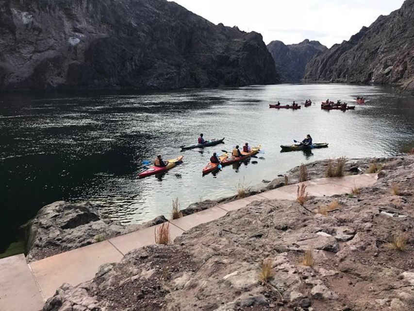Las Vegas: Hoover Dam and Colorado River Full-Day Kayak Tour - Emerald Cave and Black Canyon color: where the water looks different