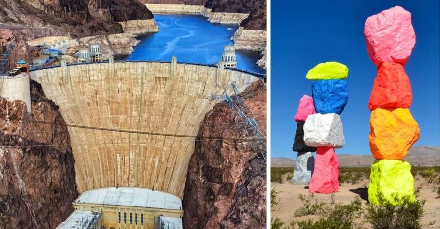 Las Vegas: Hoover Dam and Seven Magic Mountains Tour - Driving Through Boulder City: A Real-World Break from Strip Energy
