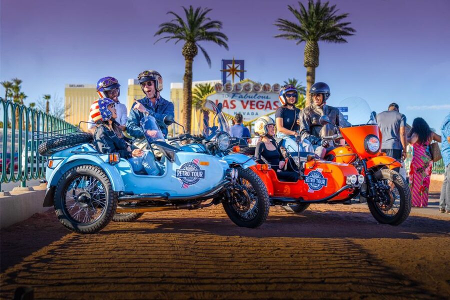 Las Vegas: Private Sidecar Motorcycle Tour of Vegas Strip - Your starting point: Welcome to Las Vegas and the 1959 sign