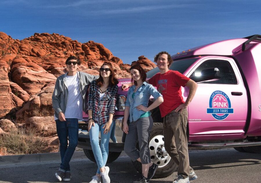 Las Vegas: Red Rock Canyon in an Adventure Tour Trekker - The 13-mile scenic loop and Wilson Cliffs (the Keystone Thrust story)
