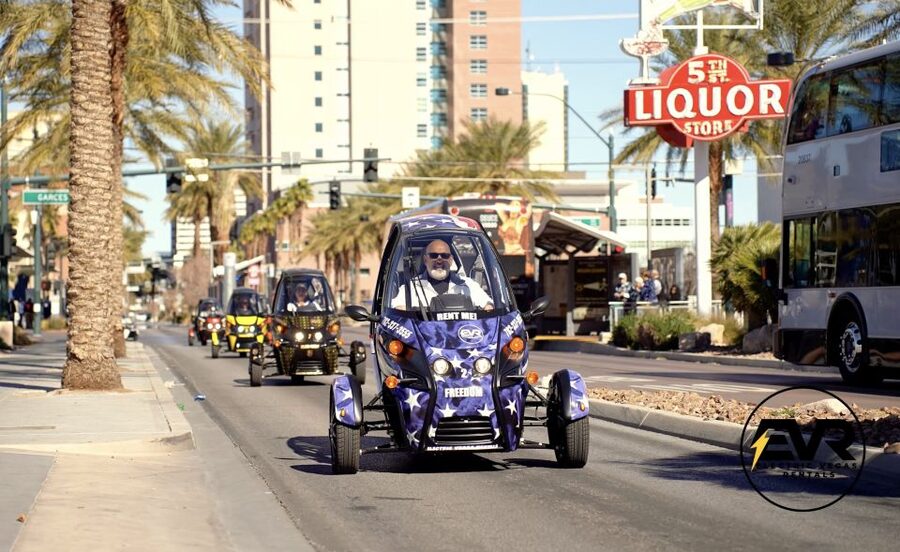 Las Vegas: Self-Drive Strip Tour in an Electric EVR car - Electric EVR Strip driving: why this feels different