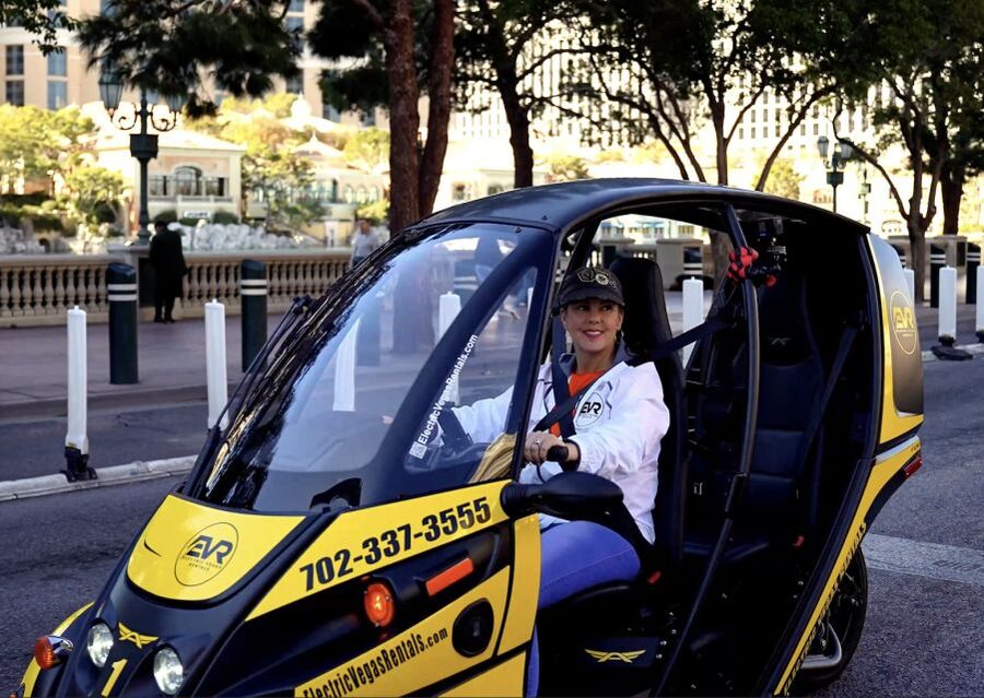 Las Vegas: Self-Drive Strip Tour in an Electric EVR car - Where you meet and how the car experience starts