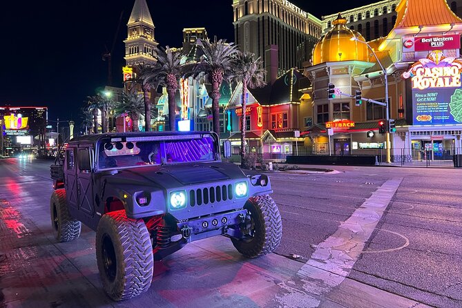 Las Vegas Strip Adventure: Sightseeing Tour in a Military Hummer - The Strip ride: hotels, casinos, and Wedding Chapel Row