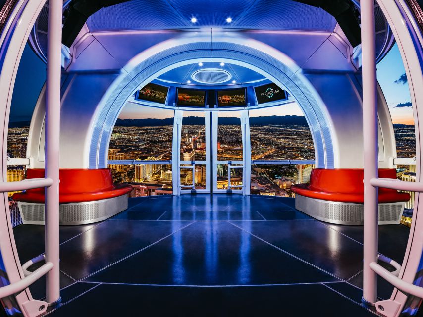 Las Vegas Strip: The High Roller at The LINQ Ticket - Boarding the pod: AC comfort and 360-degree freedom