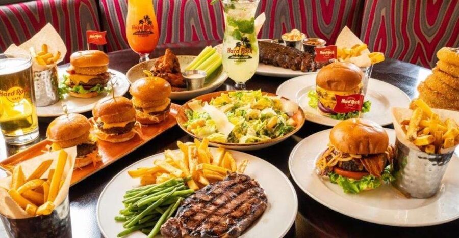 Meal at Hard Rock Las Vegas on the Las Vegas Strip - Hard Rock Cafe Las Vegas: what the 90 minutes really feel like