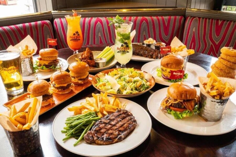 Meal at Hard Rock Las Vegas on the Las Vegas Strip - Acoustic Rock vs Electric Rock: choosing between 2 courses and 3 courses