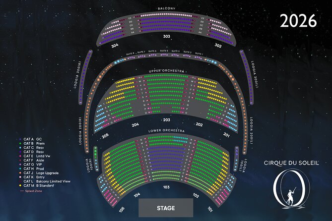 O™ by Cirque du Soleil® at the Bellagio Hotel and Casino - Finding the O Theatre in Bellagio: easy to locate, easy to miss if late