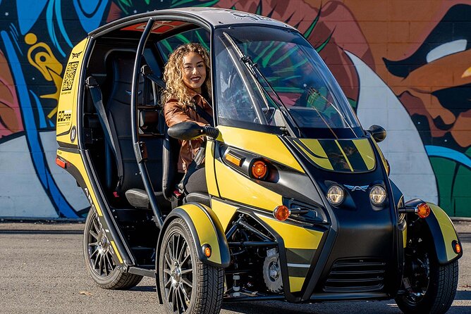 Private 1-Hour Downtown Las Vegas Highlights by Talking GoCar - The Welcome to Fabulous Las Vegas sign photo stop (new, modern, and fast)