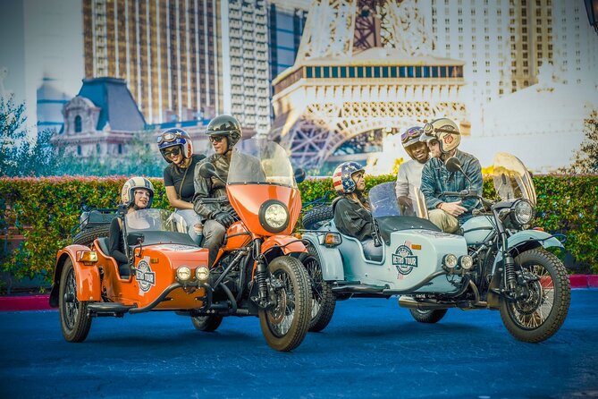 Private 1-Hour Las Vegas Strip Tour by Vintage Sidecar - Pickup, safety gear, and what comes with your 1-hour ride