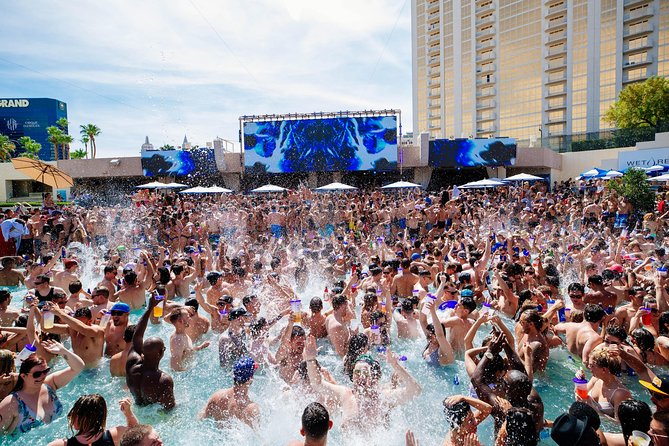 Rockstar Pool Party Crawl w/ VIP Entry & Party Bus Ride - Drinks, shots, and how the bus vibe can affect your pool time