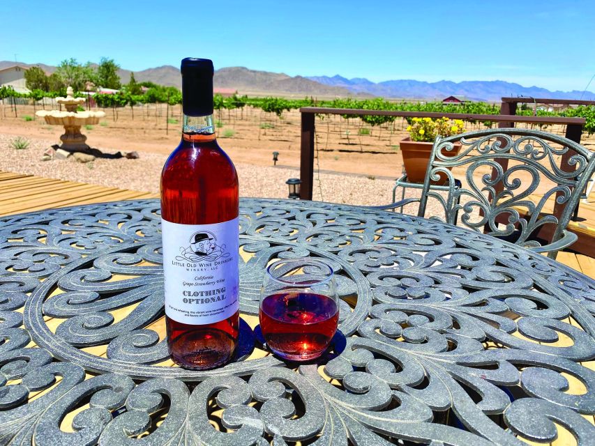 Scenic Desert Wine, Distillery Tastings/Brewery/RT66 & Lunch - Little Old Wine Drinkers Vineyard: where the day starts easy