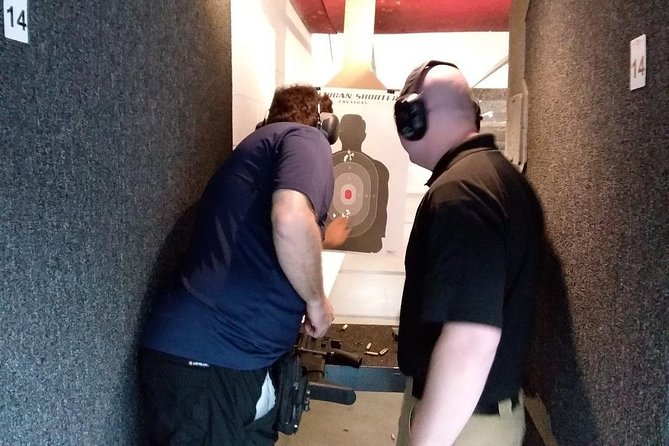 Thin Blue Line Shooting Range Package - Inside the indoor range: Las Vegas in a controlled setting