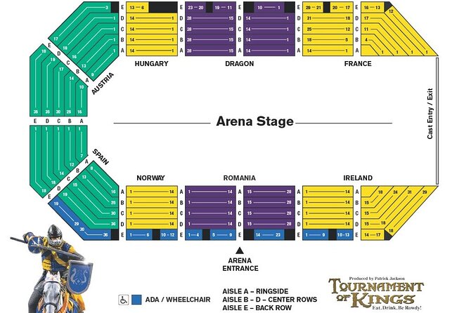 Tournament of Kings Dinner and Show at Excalibur Hotel and Casino - Finding King Arthur’s Arena Inside Excalibur (So You Don’t Lose Time)