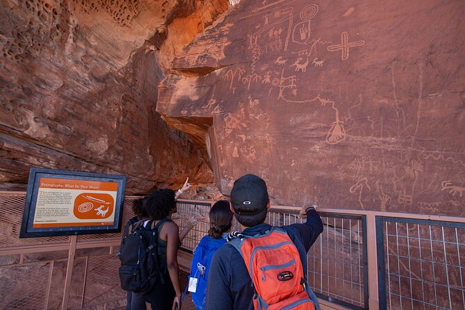 Valley of Fire Guided Hiking Tour and Mojave Desert Adventure - Atlatl Rock: petroglyphs, a staircase, and a human story in stone