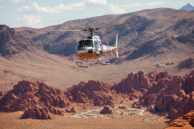 Valley of Fire Helicopter Tour and Landing with Champagne Toast - The return flight over the Las Vegas Strip and landmark views