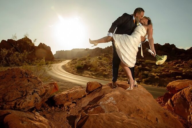 Valley of Fire Wedding Package - From Vegas to red-rock vows in about a half-day