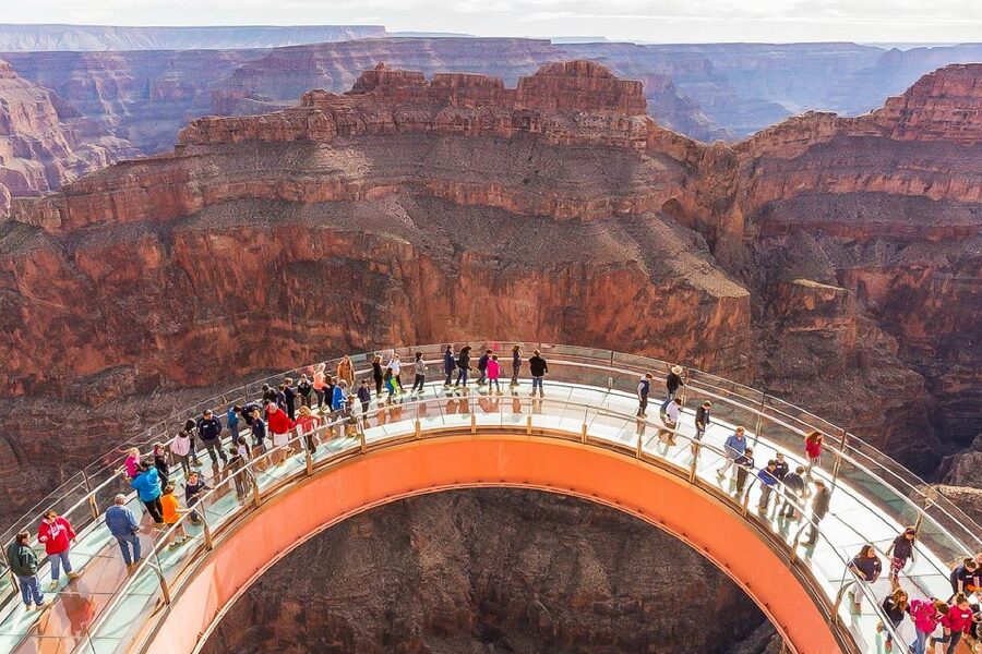 Vegas: Grand Canyon, Hoover Dam, Lunch/Skywalk Options, WiFi - Grand Canyon West is the “closest rim” that still feels epic