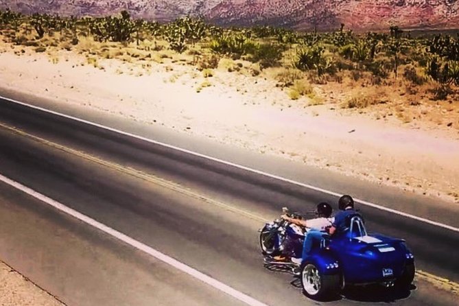Vegas Strip and Red Rock Canyon Guided Trike or Slingshot Tour - Guide style in the desert: safety first, practice before traffic