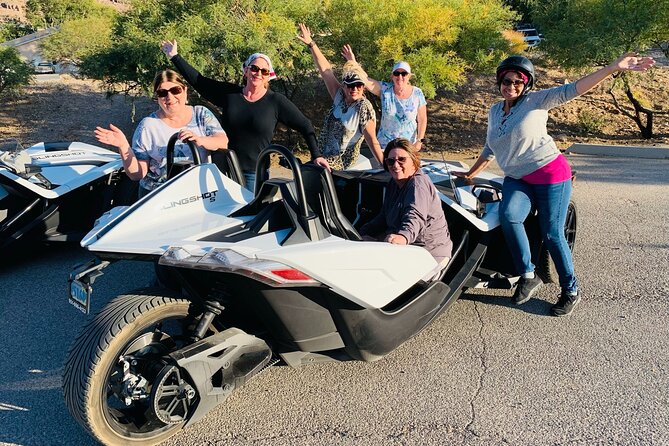 Vegas Strip and Red Rock Canyon Guided Trike or Slingshot Tour - Getting there: meeting point, no hotel pickup, and timing reality
