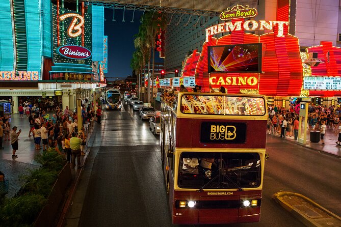 Viator Exclusive: 10:15PM Las Vegas Night Tour by Open-Top Bus - Open-top double-decker viewing: the Strip looks different from up there
