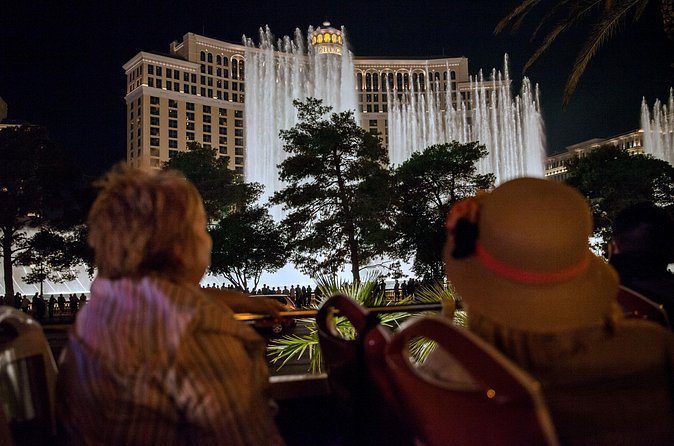 Viator Exclusive: 10:15PM Las Vegas Night Tour by Open-Top Bus - Paris observation deck area: the “I get it now” moment
